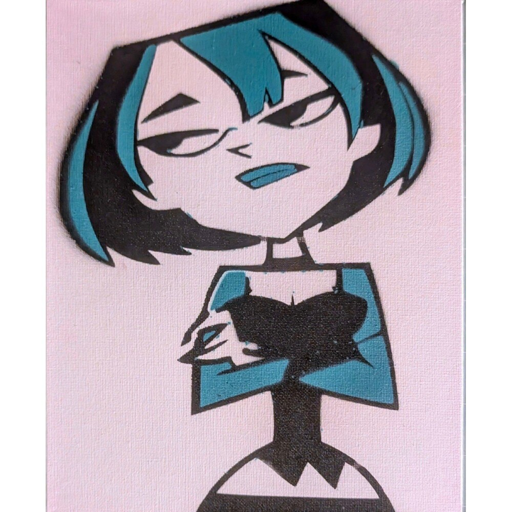 Total Drama Island Spray Paint Art Piece